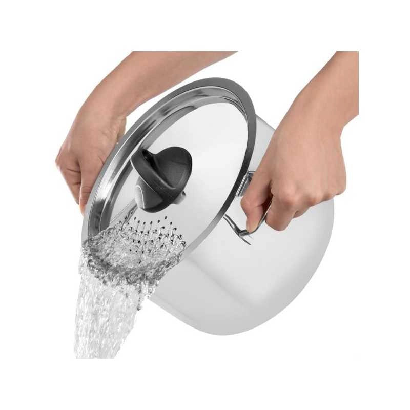 Cuociscola con Coperchio 18/10 cm 22 Barazzoni