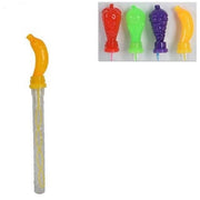 Trade Shop - Set 2pz Bolle Di Sapone 105ml Spada Forma Frutta Gioco Divertimento Bambini 35cm -