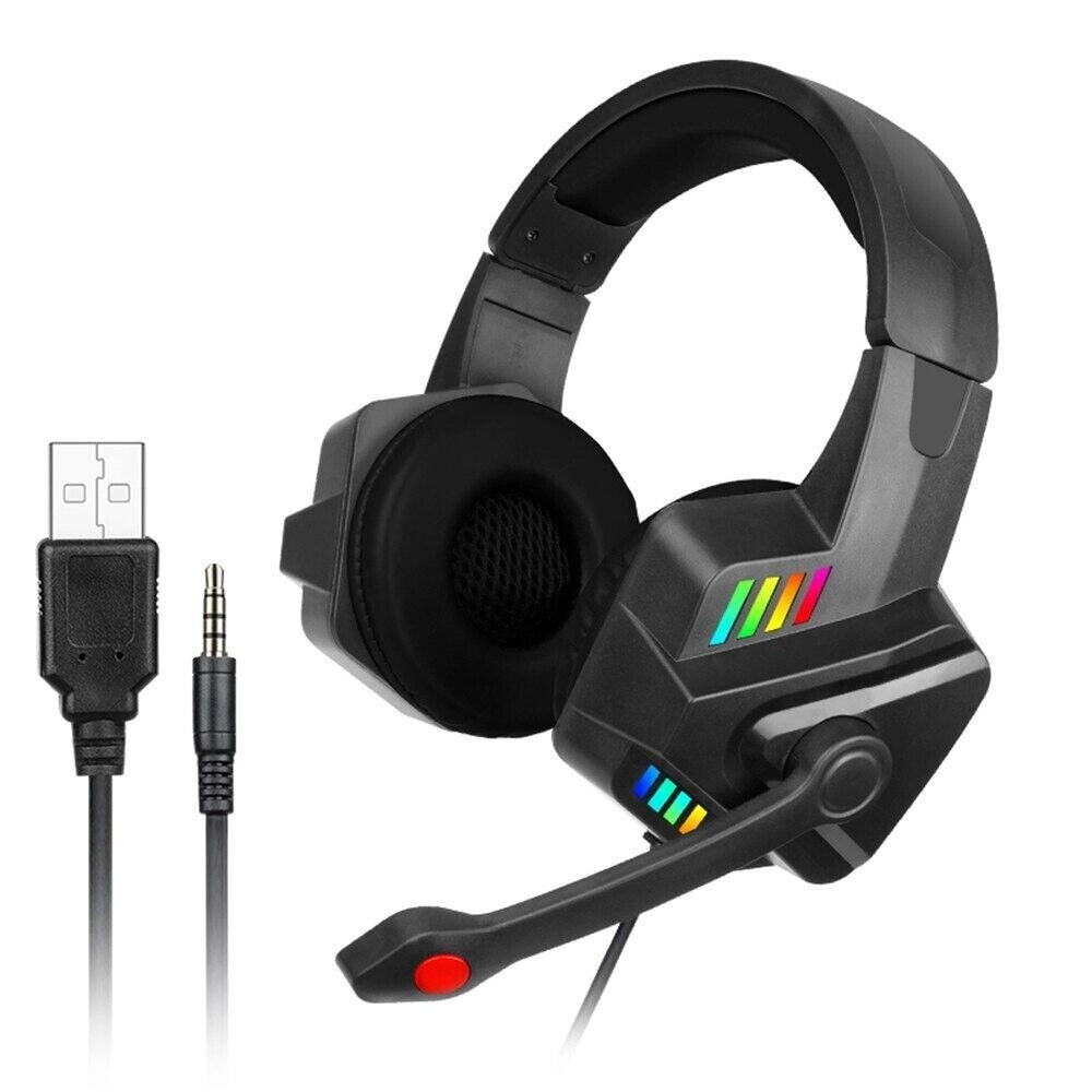 Cuffie gaming con microfono per PC PS4 XBOX console illuminazione LED RGB GM301