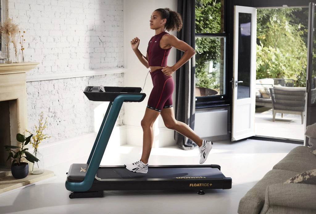 Tapis de Course motorisé - Reebok - Maison/Appartement - Modèle FR20z Floatride - LED - Vitesse 1 à 18 km/h - Vert