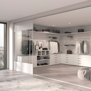 Kit per Fissaggio Mensole 230 mm in Acciaio Emuca Bianco