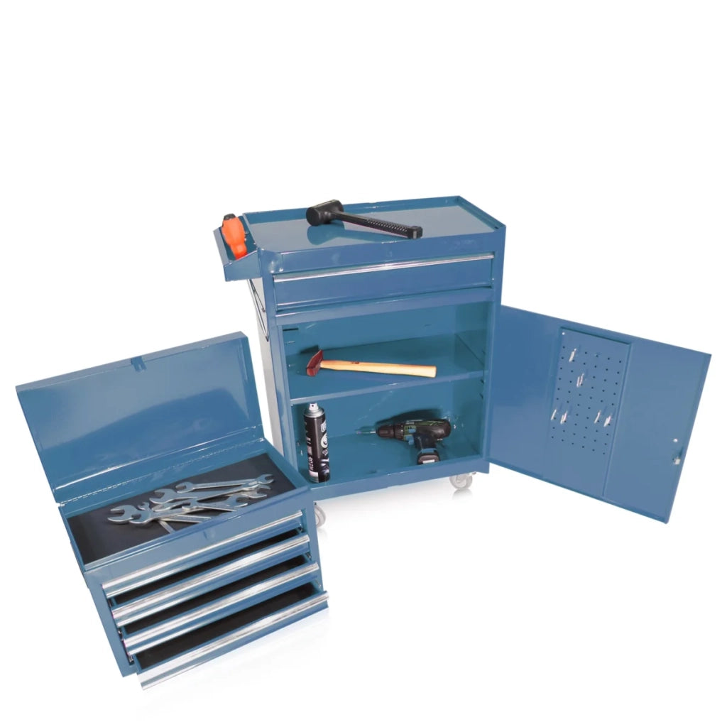 Carrello portautensili con attacco S10, colore blu