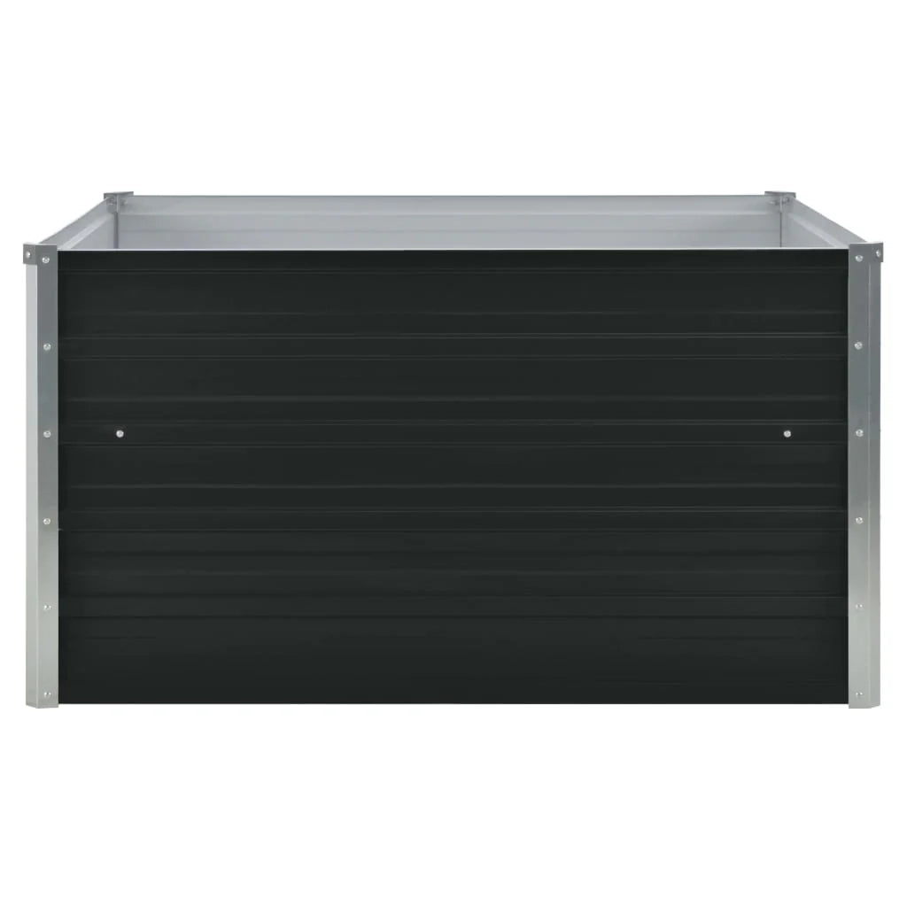 Fioriera 100 x 100 x 45 cm acciaio zincato antracite 02_0000783