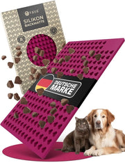 Mini forma per biscotti per cani (1,5 cm) in silicone, forma a cuore per biscotti per cani, forma a cuore in silicone, mattoncino per biscotti per cani, BPA-free (rosso bordeaux)