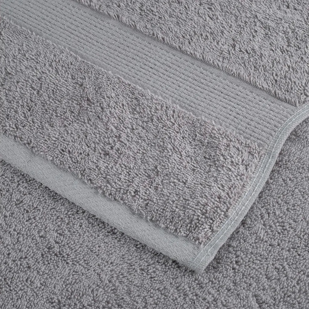 vidaXL Asciugamani Premium SOLUND 2 pz Grigio 30x30 cm 600 g/m²