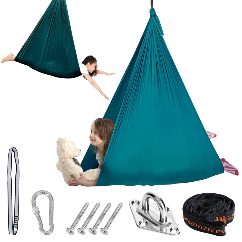 Amaca altalena elastica per bambini 240 x 150 cm