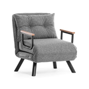 Poltroncina Keoni, Poltrona Reclinabile, 60x78x78h cm Grigio Scuro