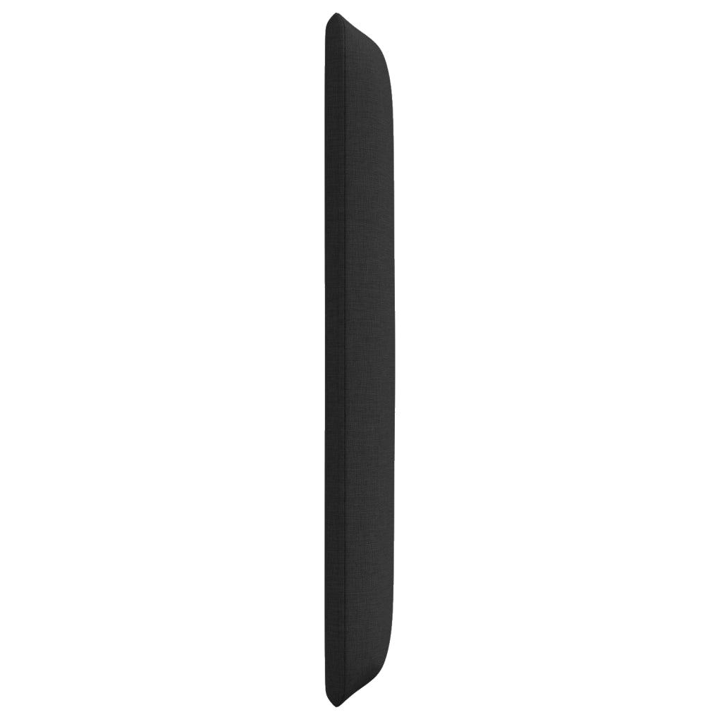 Testata Letto Nera Nera Legno e tessuto Standard Durevole