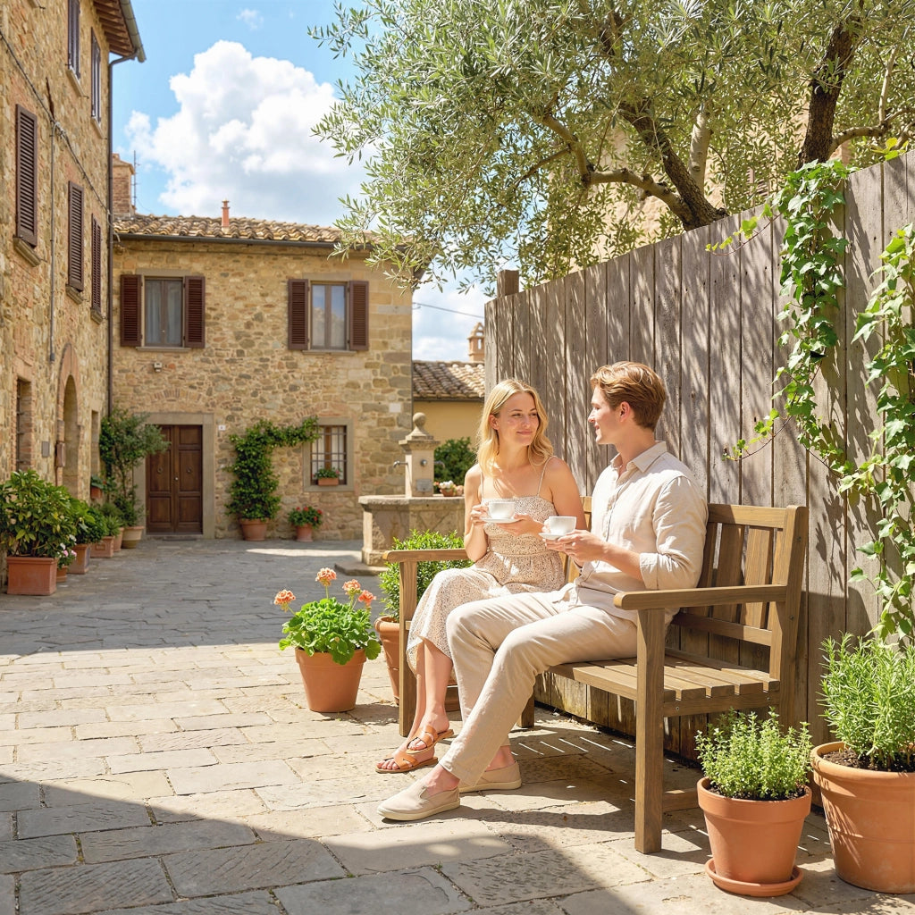 Banco da Giardino 3 Posti ¨C Zephmum ¨C Legno Teak