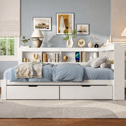 Letto daybed 140x200 cm con cassetti, prese e USB