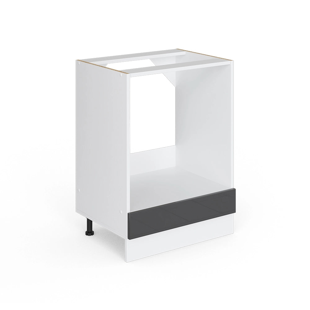 Vicco Frontale cucina Antracite lucido 59.6 x 11.2 cm frontale del mobile per mobile da incasso forno