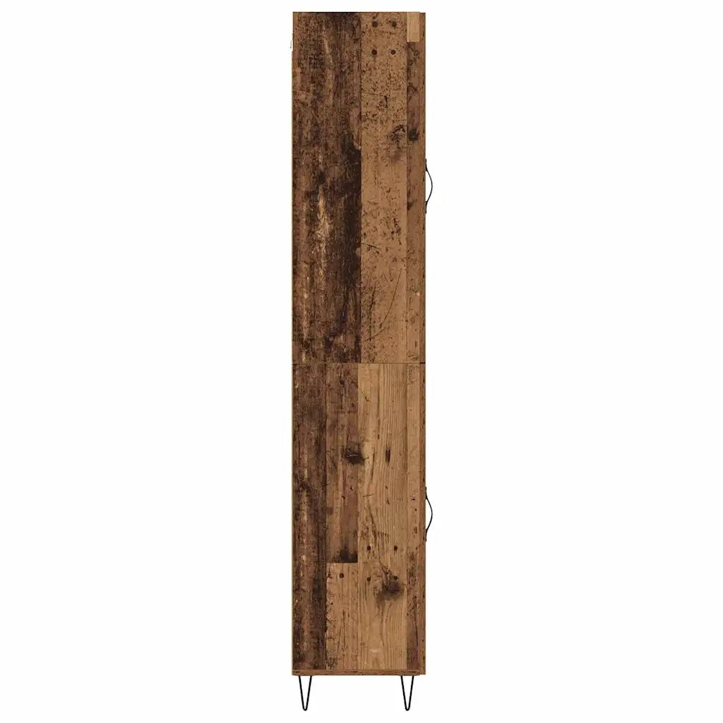 Credenza | Madia | Buffet da pranzo | Armadio da pranzo Legno vecchio 34,5 x 34 x 90 cm Legno multistrato