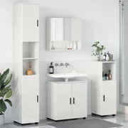 Set di mobili per il bagno con porta 4 pcs Bianco Lucido 3392967