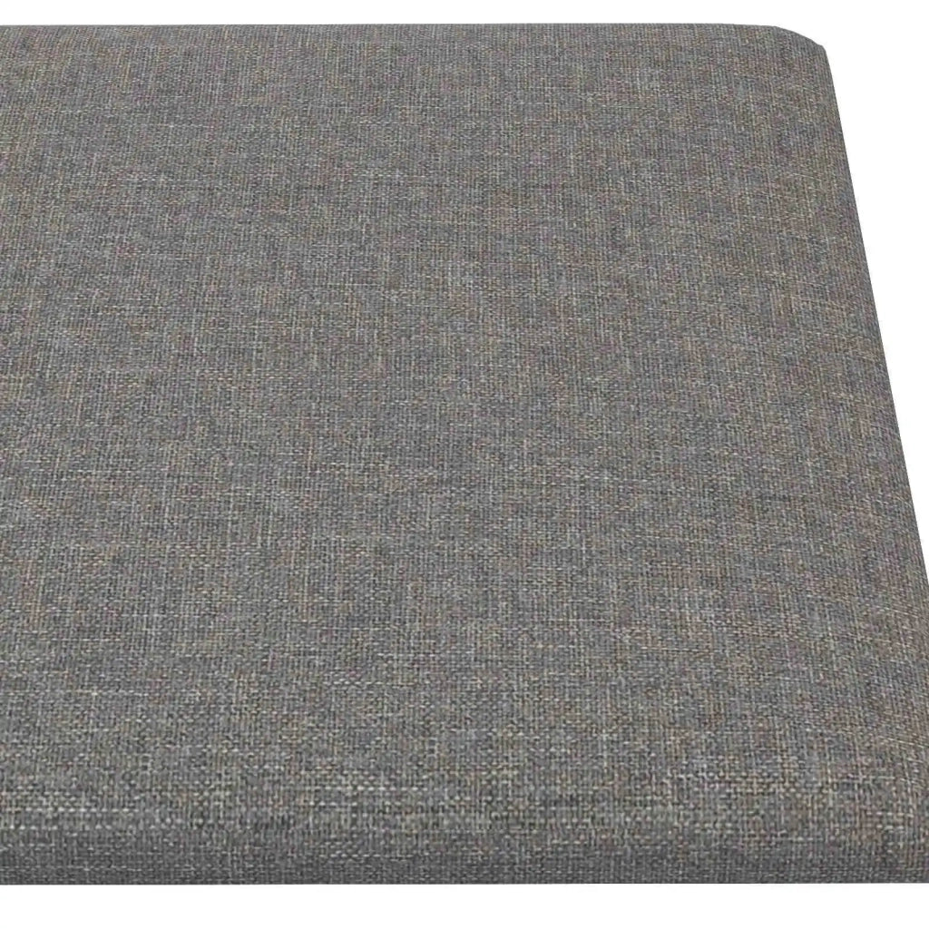 Testiera da Parete 12 pcs Grigio chiaro 90 x 30 cm Tessuto