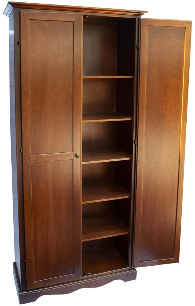 Armadio stipo in legno noce scuro arte povera  87x40x192 (520) - Mobili 2G