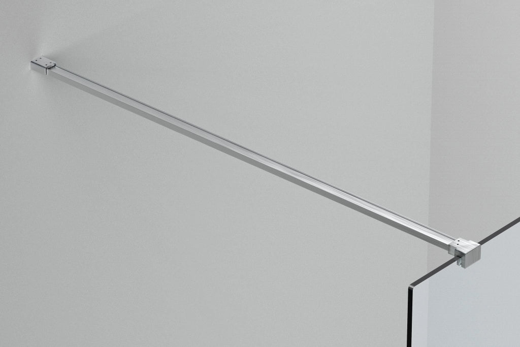 Box Doccia parete Walk in 90 cm h 200 cm cristallo temperato trasparente 8mm profilo SATINATO MELANY