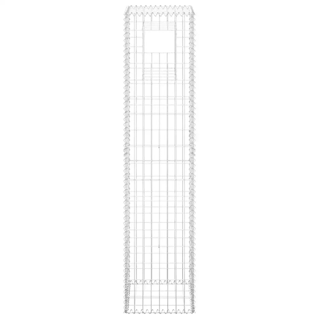 Cesto a Gabbione a Torre 40x40x180 cm in Ferro 151264