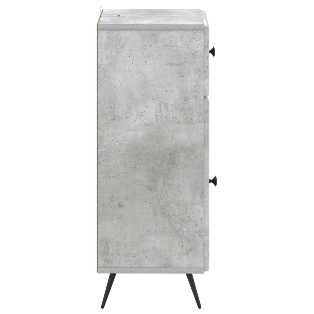Mobiletto da Bagno BREDA Grigio Cemento 30 x 31 x 80 cm 897488
