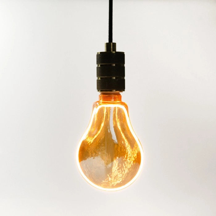 Lampadina LED E27 globo A110 ambra 4W 200lm dimmerabile
