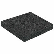 Pad per patio in granuli di gomma Nero 9 x 9 x 1 cm Gomma CFW6304239