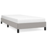 Letto singolo | Letto per adulti | Giroletto senza Materasso Grigio Chiaro 100x200 cm Tessuto