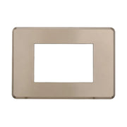 Placca Slim Sottile 3P Serie Moon Colore Titanio Compatibile Con Bticino Axolute Air