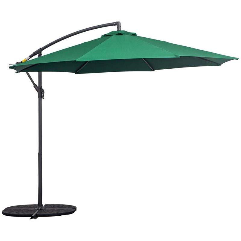 OMBRELLONE DECENTRATO IN METALLO 3 M VERDE