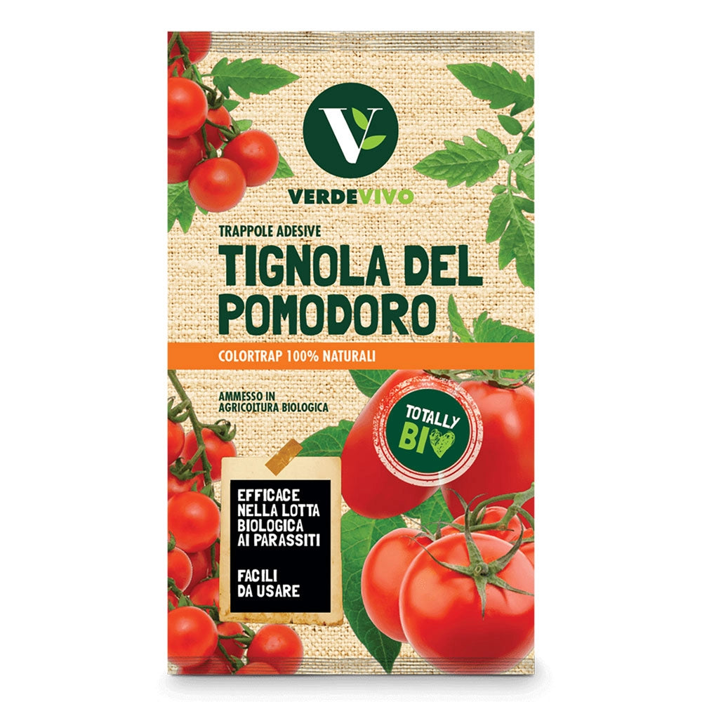 TRAPPOLA CROMOTROPICA ADESIVA TIGNOLE POMODORI scatola 3 pezzi + 3 feromoni  - VERDE VIVO