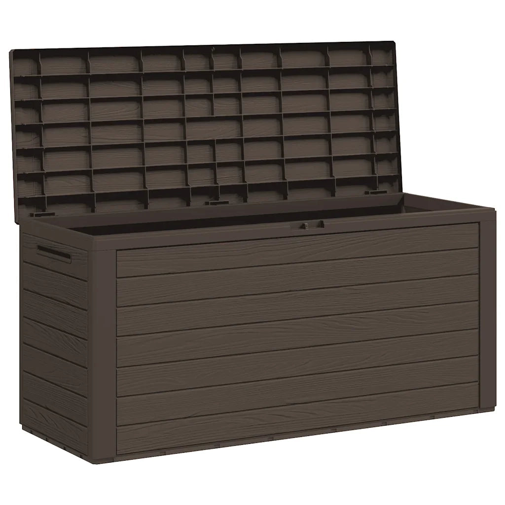 Baule da Giardino Marrone 116x44x55 cm 49443