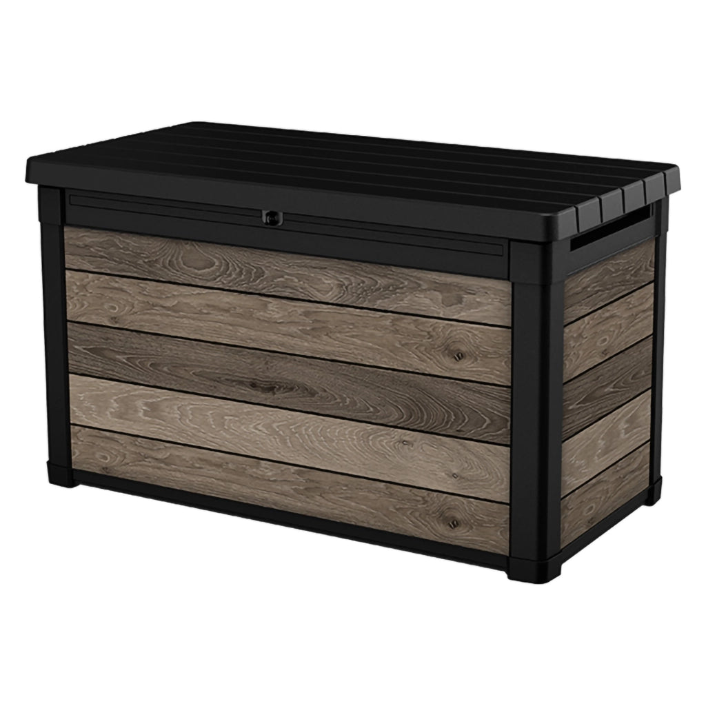 Marshall, Baule Lucchettabile, Finitura in Resina, 123x62x71h cm Marrone Noce