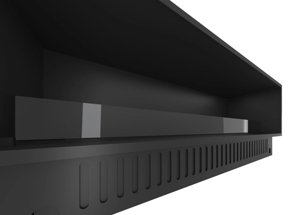 Camino a Vapore Elettrico da Incasso 180x45(64,8)x40 cm Invapo Inside con Ricarica Automatica e LED RGB Nero