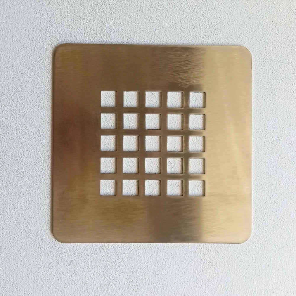 Griglia inox 125x125mm per piletta piatto doccia ultraflat