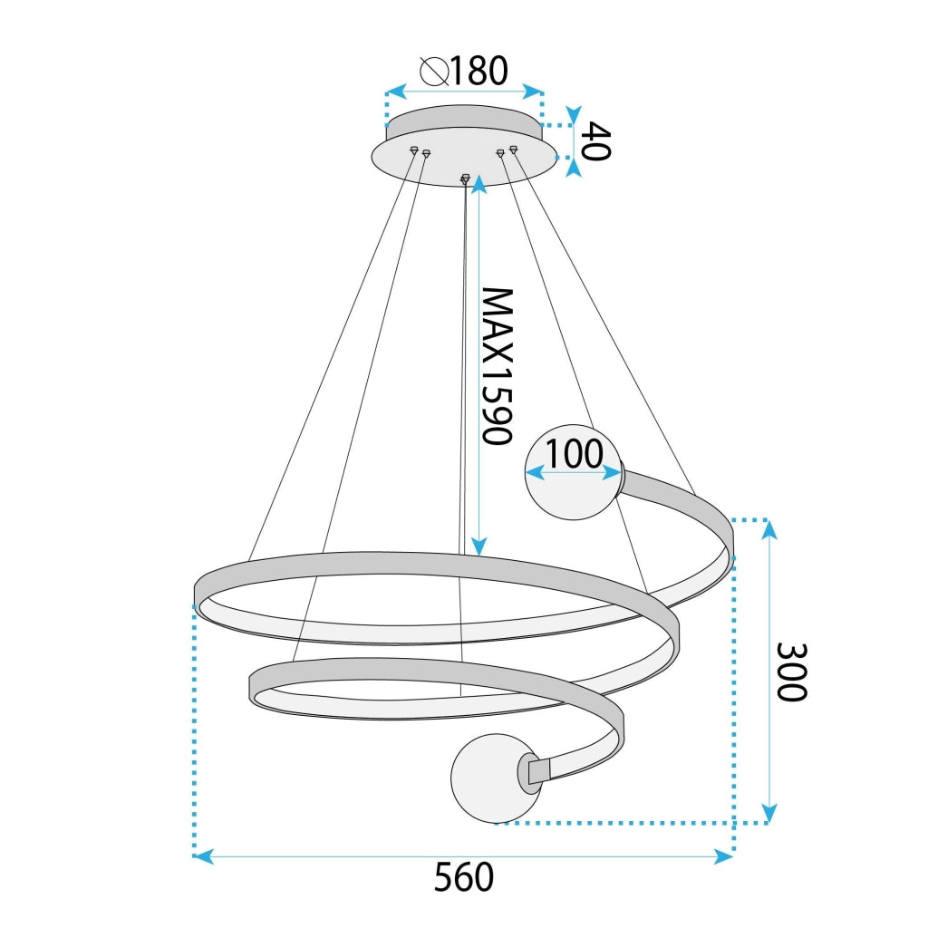 Lampada A Sospensione Lhj029-cp Black