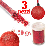 Trade Shop - 3 Porporina Glitter Grana Fine Decorazioni Pittura Natale Lavoretti Casa Scuola -
