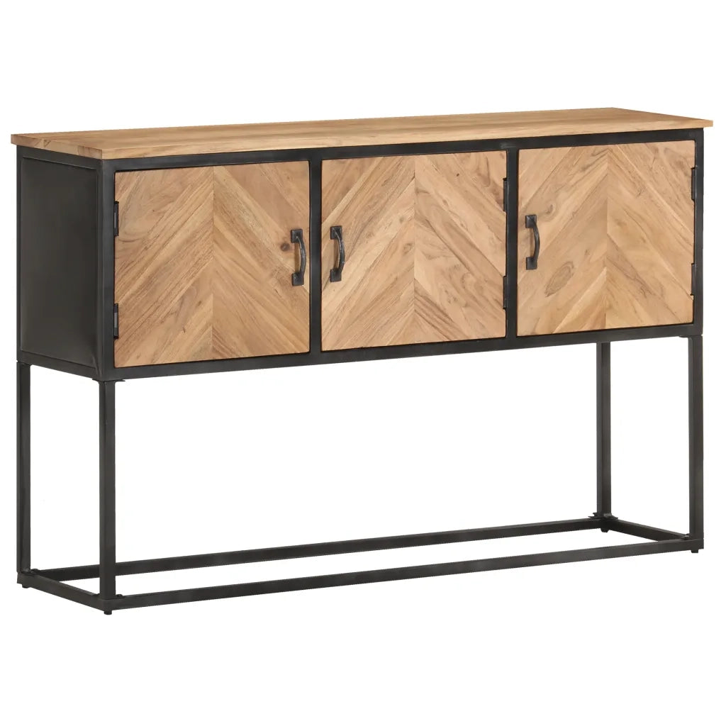 Credenza 120x30x75 cm in Legno Massello di Acacia cod mxl 26089