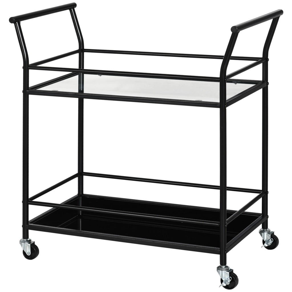 Carrello da cucina ¨C zephmum ¨C Nero, Metallo, 75x40x80 cm