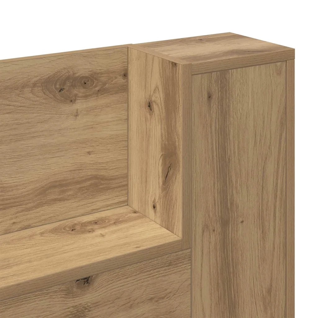 Testiera con lo scaffale-Testata contenitore Rovere artigianale 100 x 15 x 103,5 cm 167470