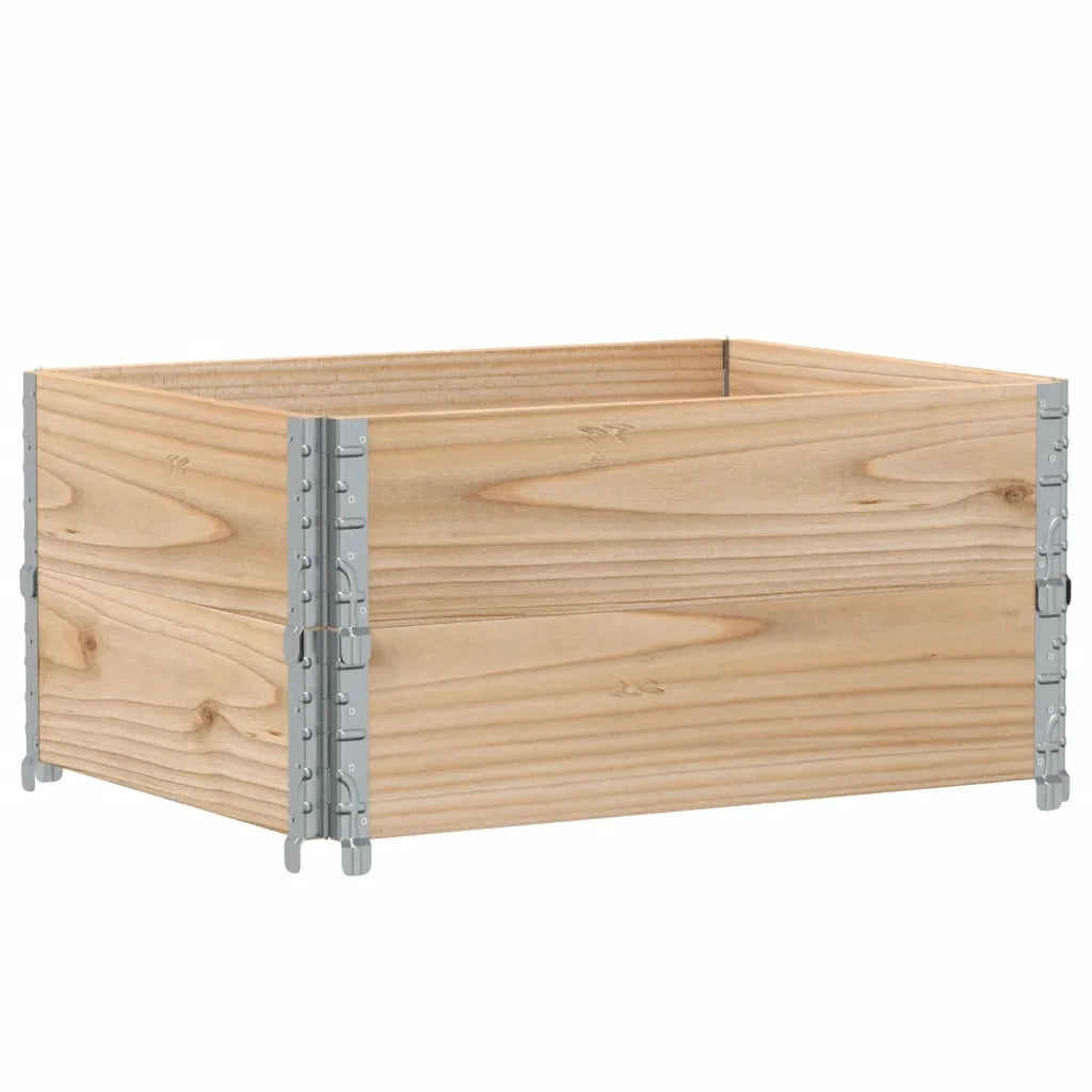 Fioriera | Cassetta per fiori | Vaso da Giardino 80x60 cm in Legno Massello di Pino
