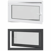 Finestra per Soffitta RISOR 100 x 70 cm PVC e Vetro Antracite CFW6952515