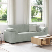 Divano a 3 Posti Grigio Chiaro 220x77x82 cm in Velluto 4105277