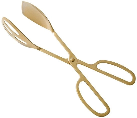 Tang da servizio per cibo 25,5 cm - Cucchiaio in acciaio inossidabile per cucina - Cucchiaio per servizio in acciaio inossidabile - Clip per barbecue - Duraturo - Igiene e facile da pulire