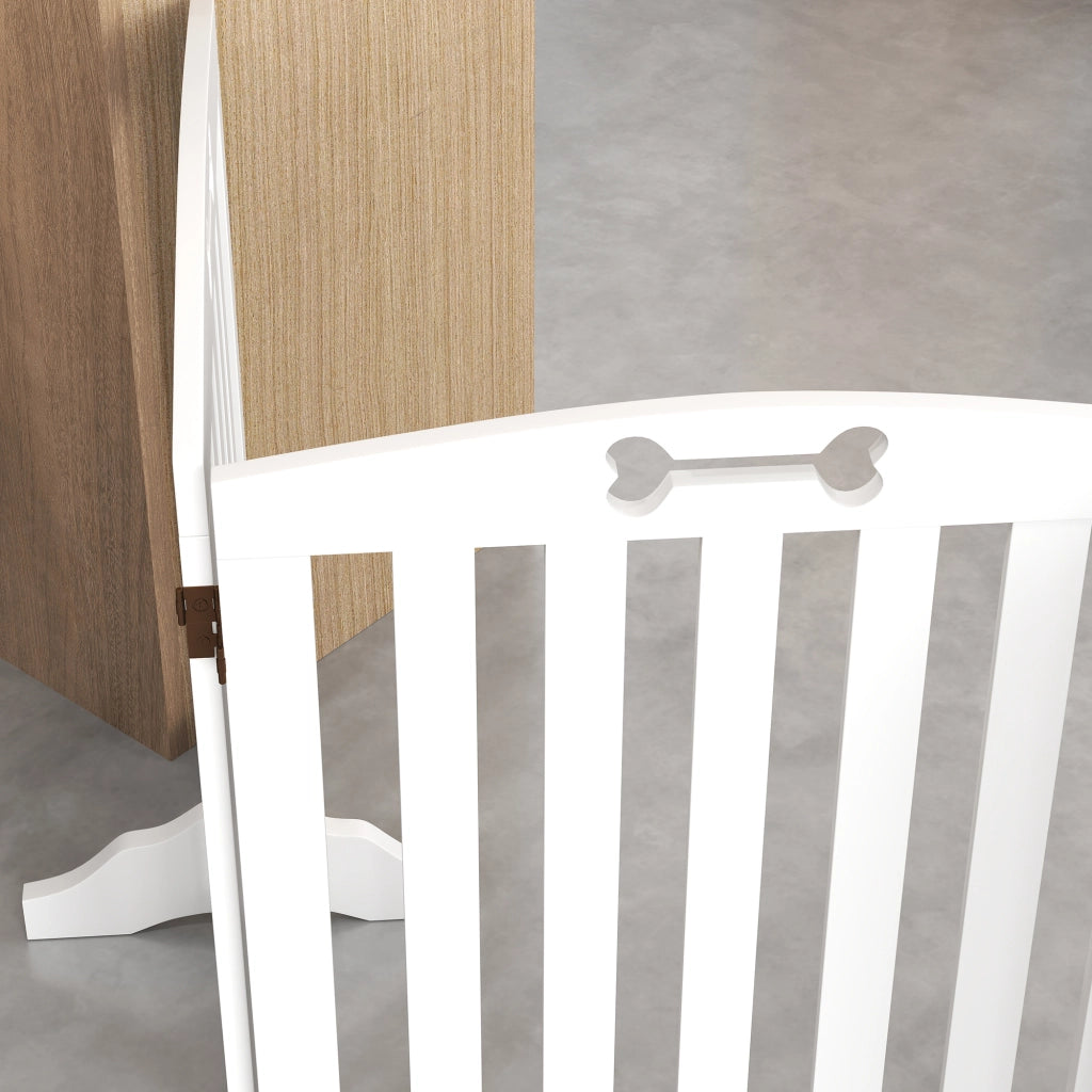 Cancello per Cani Pieghevole ¨C Zephmum ¨C Bianco 207,5 cm