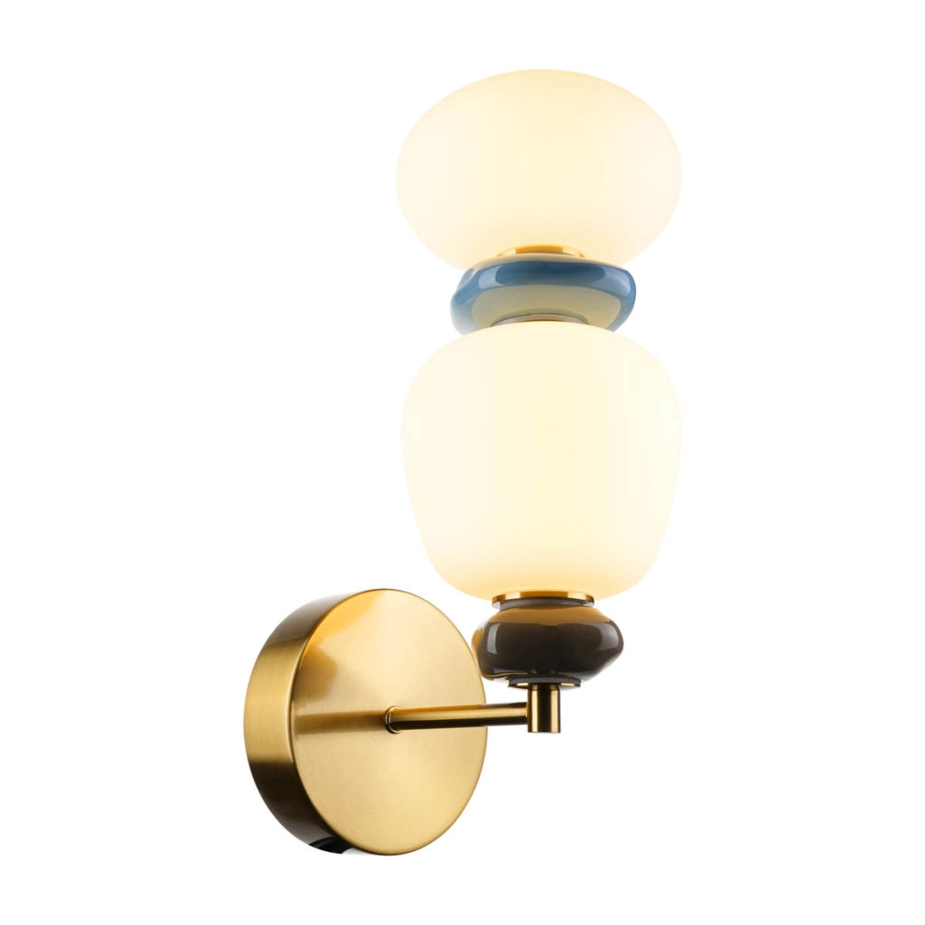 Applique design EVANS Italux oro vetro/ceramica LED 12W