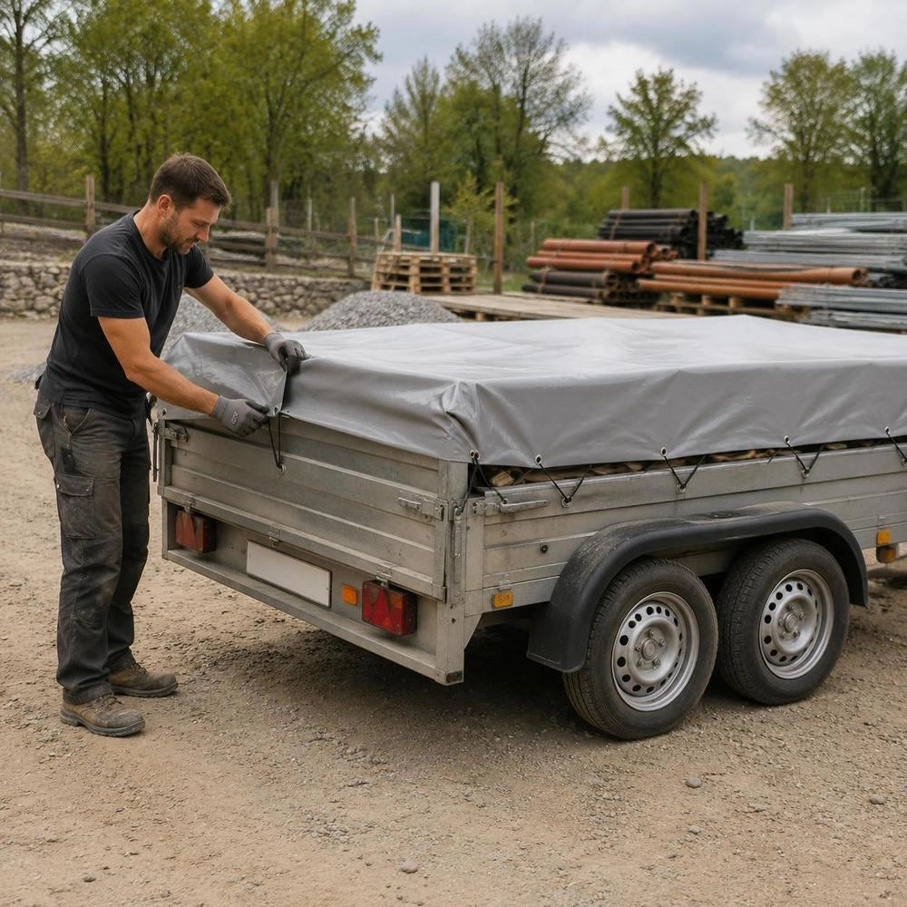 Tarpaulin 650 G/square Meter 4x6 M Grey