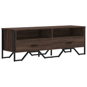 Mobile TV multimediale mensola TV credenza mobile TV sala da pranzo soggiorno camera da letto rovere 122 x 34 x 41 cm legno ingegnerizzato marrone 02_0027161