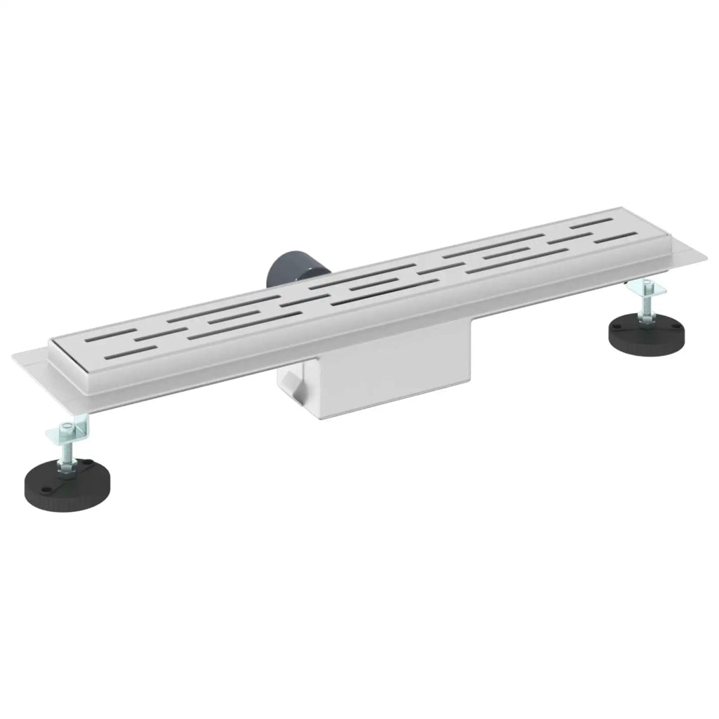 Drenaggio doccia con design a striscia Argento 60 cm CFW7313216