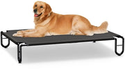 Letto per cani elevabile fino a 45 kg, letto per animali da esterno, letti per cani lavabili, poltrona per cani, poltrona per cani per cani di taglia media, 110 x 76 x 20 cm con piedini antiscivolo per giardino, interni e esterni