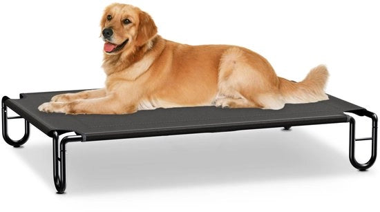 Letto per cani elevabile fino a 45 kg, letto per animali da esterno, letti per cani lavabili, poltrona per cani, poltrona per cani per cani di taglia media, 110 x 76 x 20 cm con piedini antiscivolo per giardino, interni e esterni
