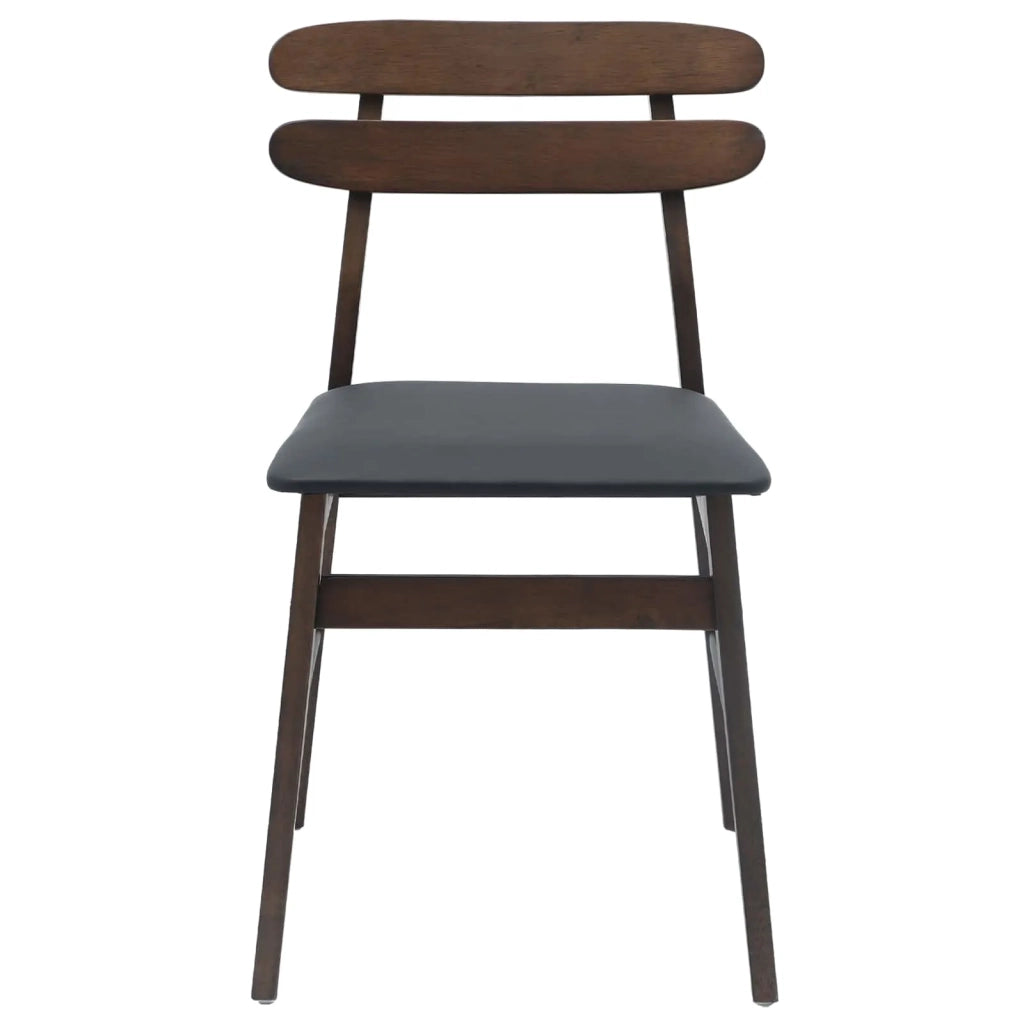 Sedia da pranzo 2 pcs Marrone chiaro e nero 42020511