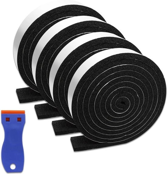 Tappetino Afttissivo a 5 Rulli con Adesivo Self-Lavabile - Adatto per Superfici Ceramiche - Lunghezza 2 m - Larghezza 0.28'' - Diametro 0.08'' - Incluso Utensile di Spazzolatura